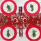 Christmas Table Runner Red Table Runner, Linen Holiday Table Runners 72 in Long, Holly Leaf Pine Cone Berry Christmas Runner for Table Dining Kitchen Party Rustic Christmas Decorations Indoor Home